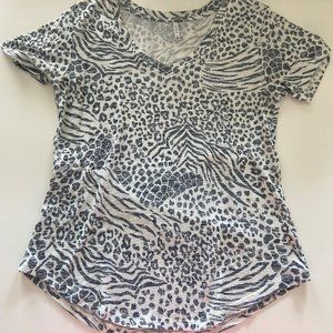 Z Supply Animal Print T - Shirt - Size S